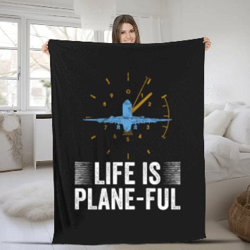 Discover Airline Pilot Aviation Themed Pun For a Corporate Fleece Blankets