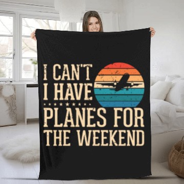 Discover Airline Pilot Aviation Themed Pun For a Corporate Fleece Blankets