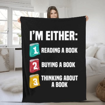 Discover Reading Lover Gift Book Nerd Fleece Blankets