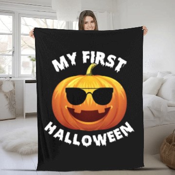 Discover Halloween Baby Shower My First Halloween Newborn B Fleece Blankets