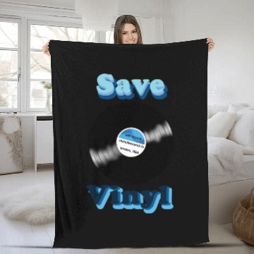 Discover Save Vinyl Fleece Blankets