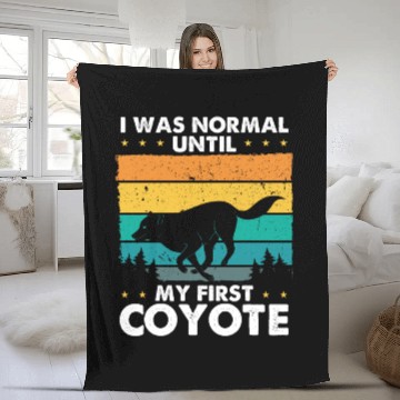 Discover Coyote Trapping Coyote Hunting Yote Hunting Gift Fleece Blankets
