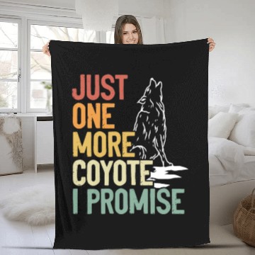 Discover Coyote Trapping Coyote Hunting Yote Hunting Gift Fleece Blankets