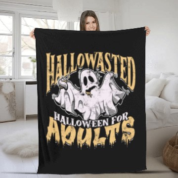 Discover Hallowasted - Halloween for adults - ghost theme Fleece Blankets
