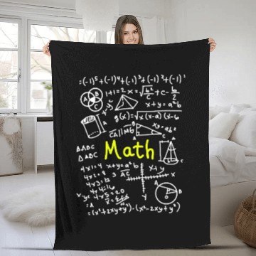 Discover Math Design Fleece Blankets
