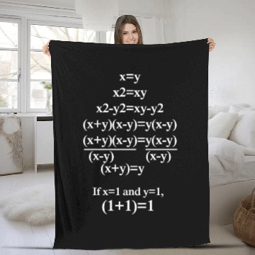 Discover Math formula Design Fleece Blankets