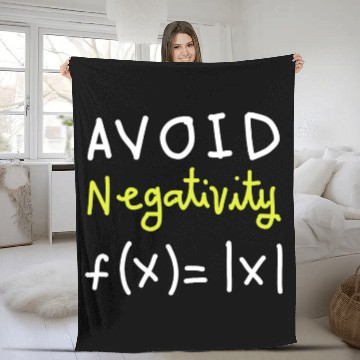 Discover avoid negativity Math Design Fleece Blankets