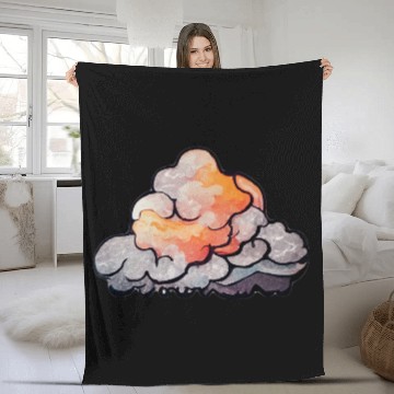 Discover Storm cloud Fleece Blankets
