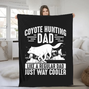 Discover Coyote Trapping Coyote Hunting Yote Hunting Gift Fleece Blankets