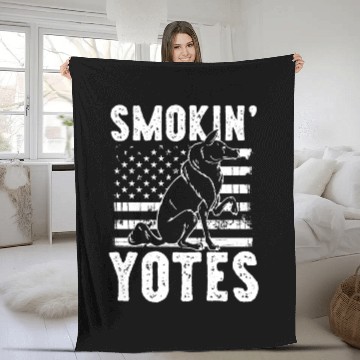 Discover Coyote Trapping Coyote Hunting Yote Hunting Gift Fleece Blankets