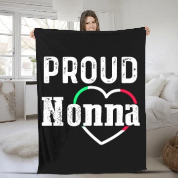 Discover Proud Nonna Italian Grandma Fleece Blankets
