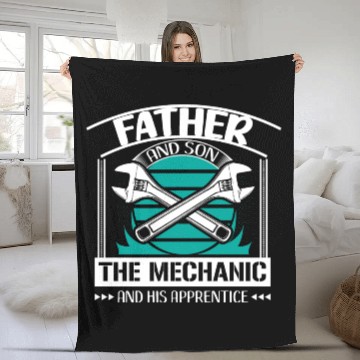 Discover Father & Son Newborn Dad Gift Fleece Blankets