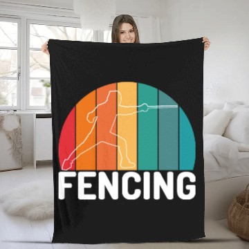 Discover Fencing Fleece Blankets
