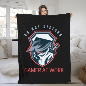 Discover Do Not Disturb Gamer At Work-Gaming Lover Fleece Blankets