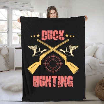 Discover Duck Hunt Duck Hunter Bird Hunting Duck Hunting Fleece Blankets