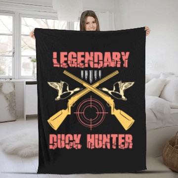 Discover Duck Hunt Duck Hunter Bird Hunting Duck Hunting Fleece Blankets