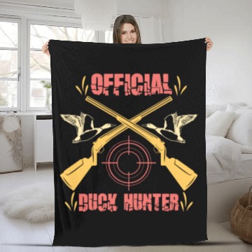 Discover Duck Hunt Duck Hunter Bird Hunting Duck Hunting Fleece Blankets