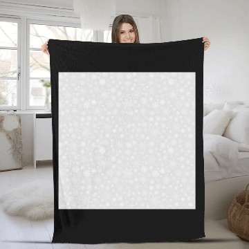 Discover Grey Snowflakes Pattern Fleece Blankets