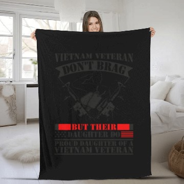 Discover A Vietnam Veteran Dad Fleece Blankets