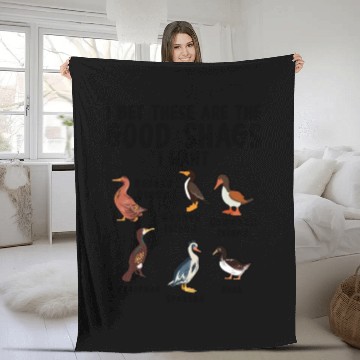 Discover Funny Good Shags Goose Farm Animal Goose Fleece Blankets