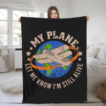 Discover Airline Pilot Aviation Pun For a Corporate Pilot Fleece Blankets