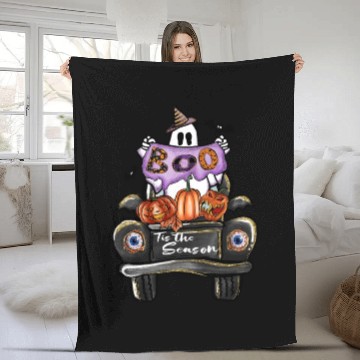 Discover Boo Tis the season sublimation Halloween Fleece Blankets