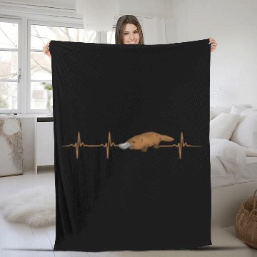 Discover Platypus Heartbeat Fleece Blankets