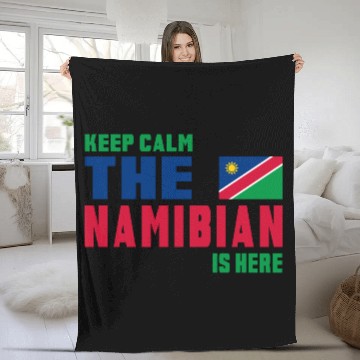 Discover Keep Calm Namibia flag design Fleece Blankets
