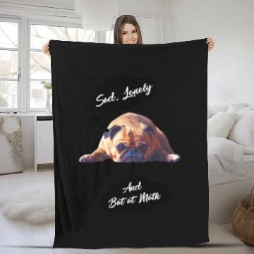 Discover Sad Lonely And Bad At Math, Funny styles, Fleece Blankets