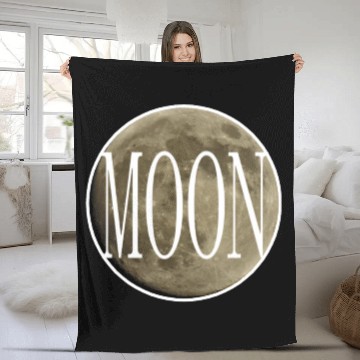 Discover Inset - Natural Moon Fleece Blankets