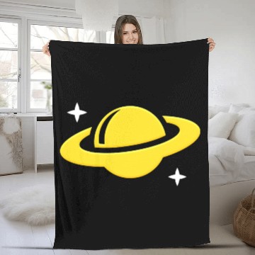 Discover Planet saturn Fleece Blankets