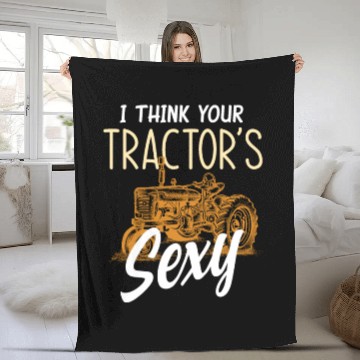 Discover Farmer Tractor Lover Fleece Blankets