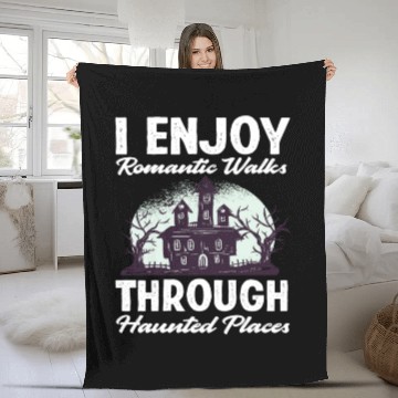 Discover Lost Places Haunts Ghost Hunters Fleece Blankets