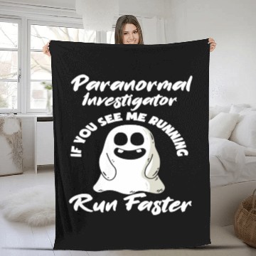 Discover Ghost Hunter Ghost Hunting Ghosts Fleece Blankets
