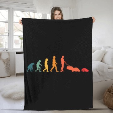 Discover Mähroboter Evolution Retro Lawn Robot Fleece Blankets
