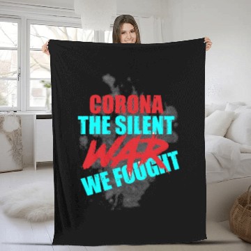 Discover Corona the silent war we fought Fleece Blankets