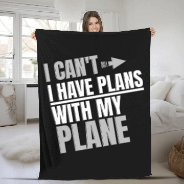 Discover Airline Pilot Aviation Pun For a Corporate Pilot Fleece Blankets
