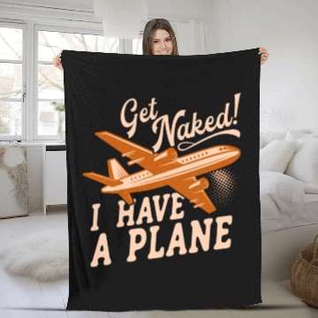 Discover Airline Pilot Aviation Pun For a Corporate Pilot Fleece Blankets