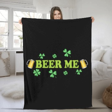 Discover Beer Me St Patrick's Day Fleece Blankets