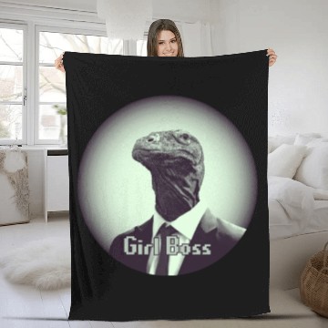 Discover Girl Boss Fleece Blankets