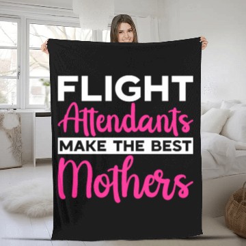 Discover Flight Attendant Stewardess Cabin Crew Fleece Blankets