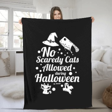 Discover Cat ghost witch halloween party Fleece Blankets