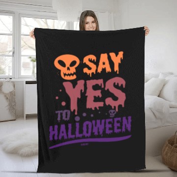 Discover Say yes to Halloween Fleece Blankets