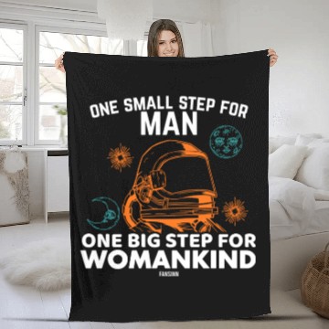 Discover Science Astronaut Moon Sun Fleece Blankets