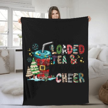 Discover I Run On Loaded Tea and Christmas Cheer Fleece Blankets