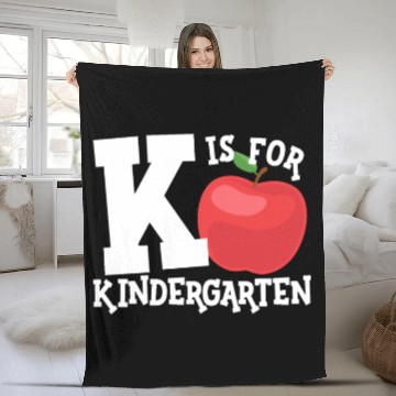 Discover K Is For Kindergarten Teacher Back To School Fleece Blankets