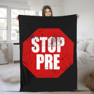 Discover Stop Pre Marathon Running Gift Runner Stop Pre Fleece Blankets
