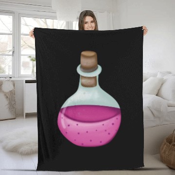 Discover Halloween pink potion Fleece Blankets