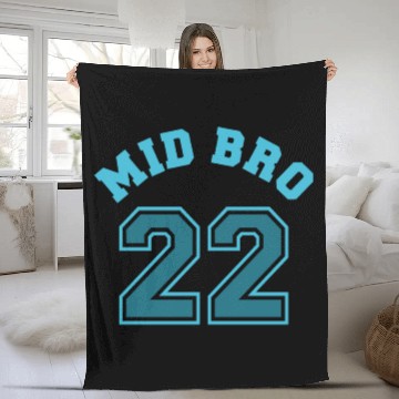 Discover Mid Bro 2022 - Middle Brother Baby Birth Boy Fleece Blankets