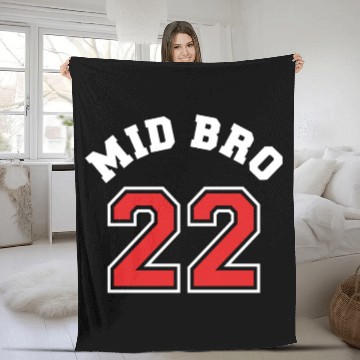 Discover Mid Bro 2022 - Middle Brother Baby Birth Boy Fleece Blankets